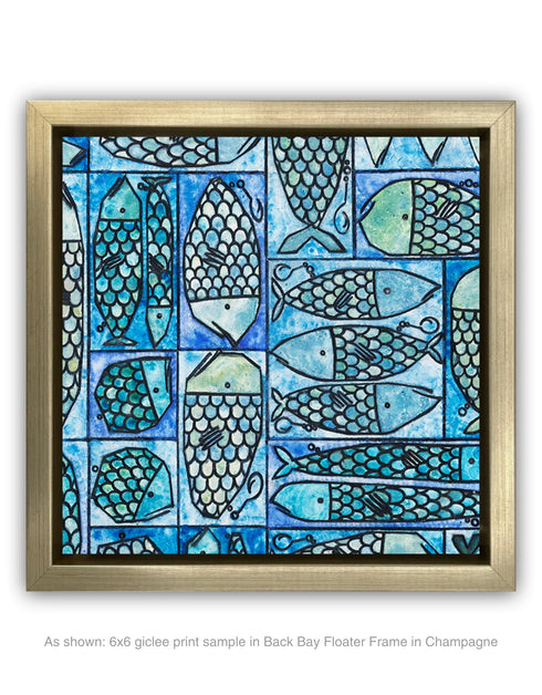 Sardine Tackle Box | Framed Giclee Print on Canvas